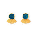 Brackish August Cay Large Fan Earrings