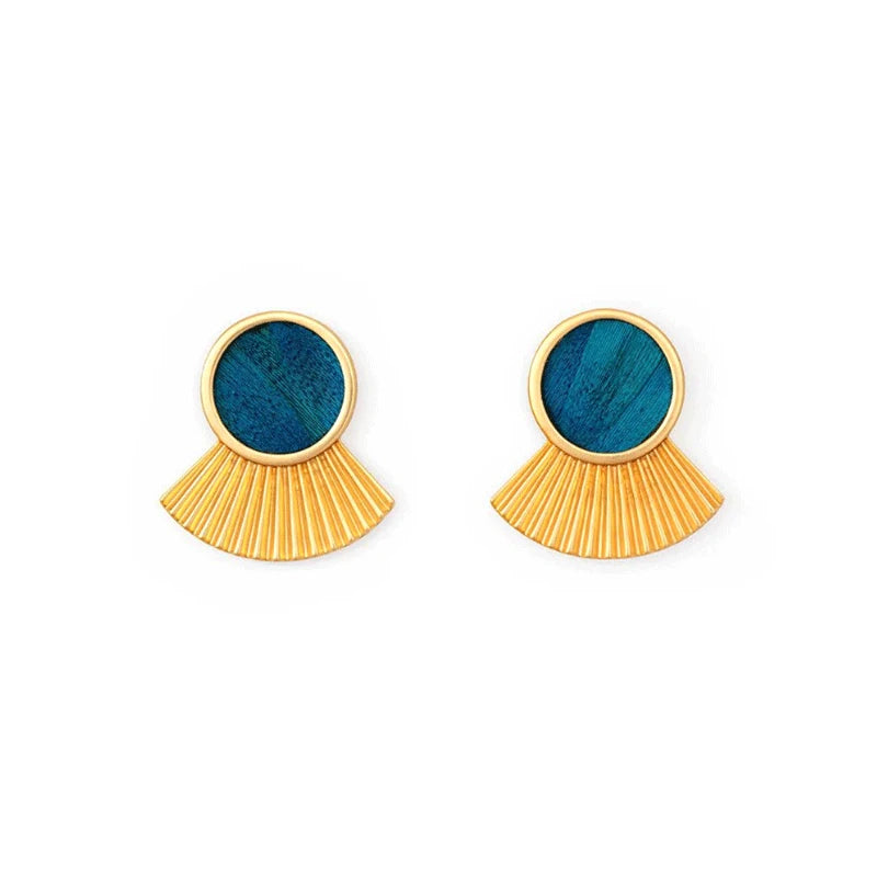 Brackish August Cay Large Fan Earrings