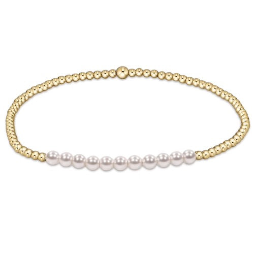 Enewton Gold Bliss 2MM Bead Bracelet Pearl