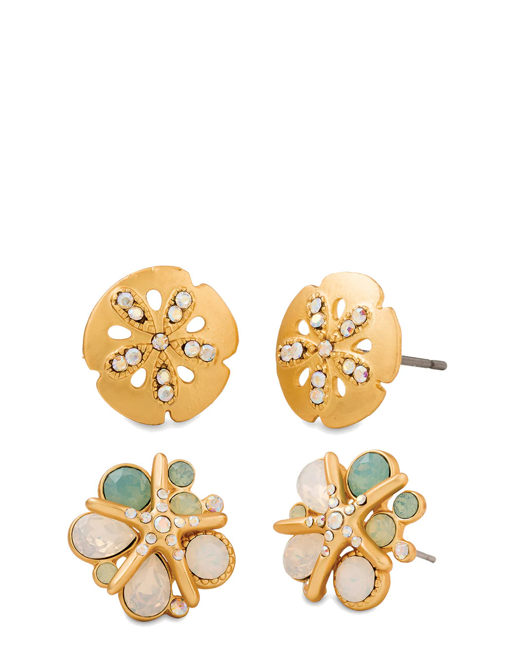 Spartina Sea Stud Earring Set Sand Dollar/ Starfish