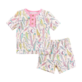 Mudpie Girls Fishing Pajama Set
