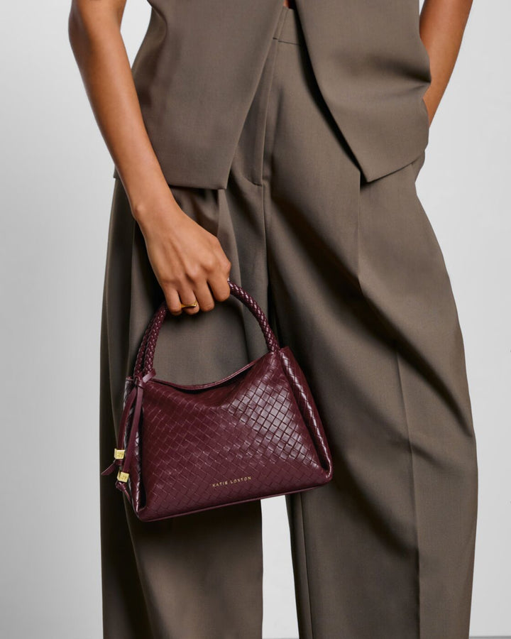 Katie Loxton Nova Woven Texture Top Handle Bag