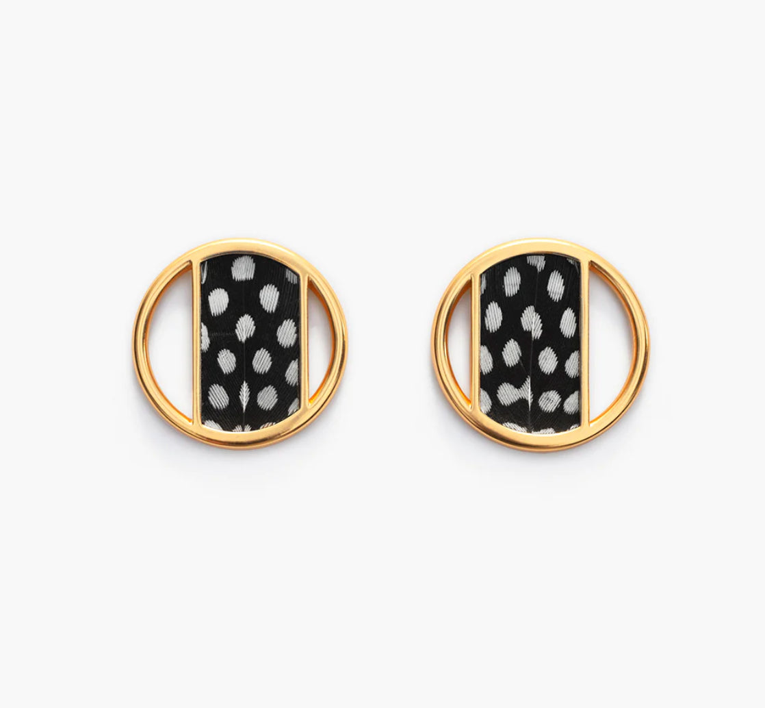 Brackish Cymbidium Circle Earring