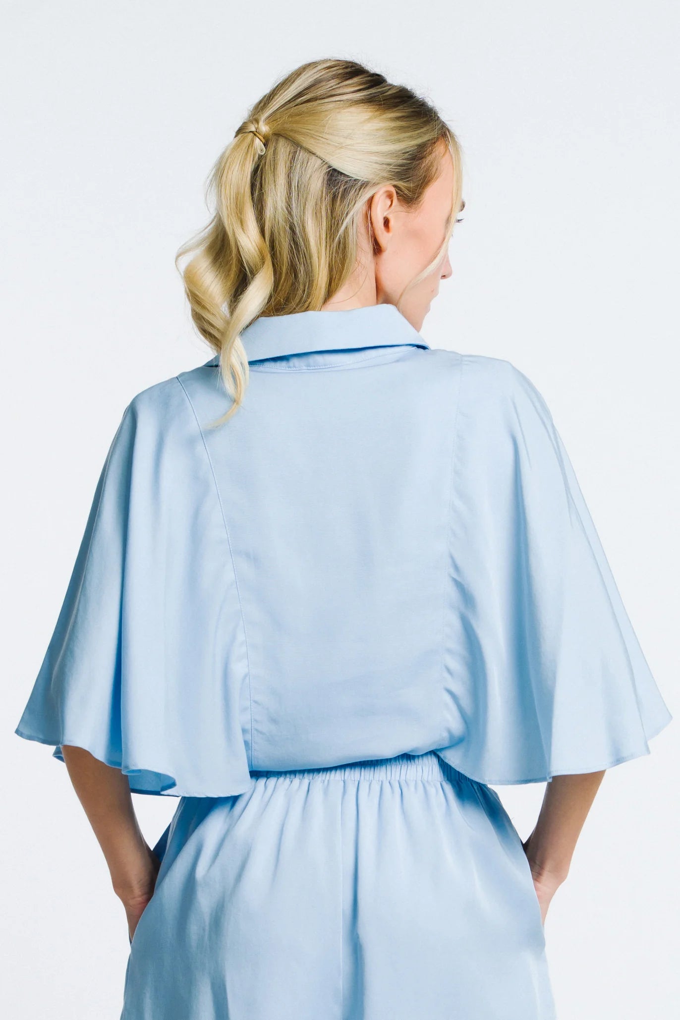 Ciebon Blue Smocking Shorts