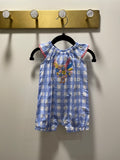 Mudpie Chicken Gingham One Piece Outfit