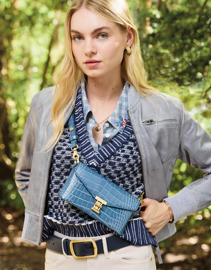 Spartina Molly Indigo Sweater Vest Indigo Jacquard