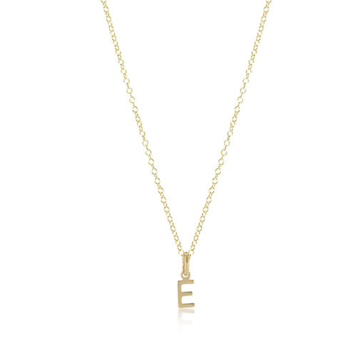 Enewton 16” Necklace Gold Respect Initial Charm