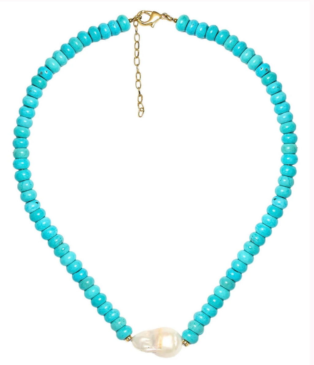 Lisi Lerch Susie Quartz Beaded Necklace with Freshwater Pearl