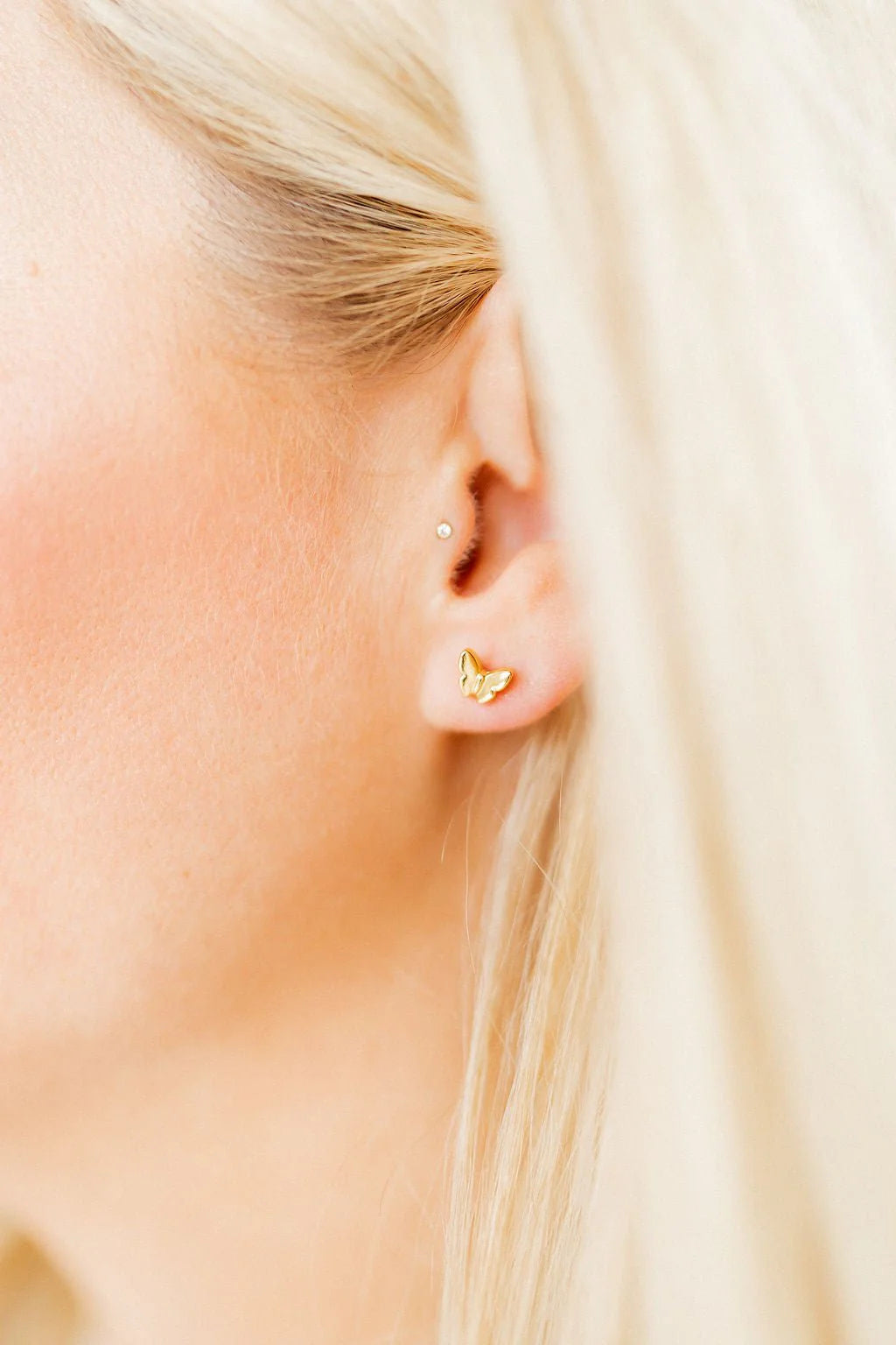 Linny & Co Screwback Stud Earring Bella Butterfly