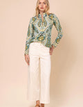 Spartina Pritchard Wide Leg Pull On Antique Jean White