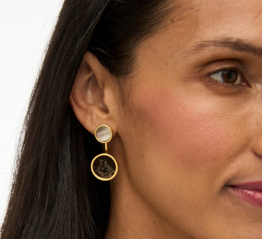 Brackish Riley Bezel Jacket Earring