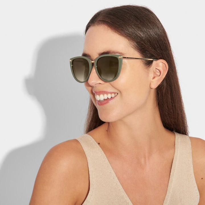 Katie Loxton Sardinia Olive Sunglasses