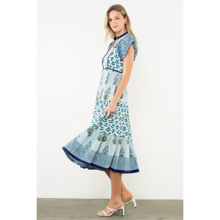 THML Blue Floral Maxi