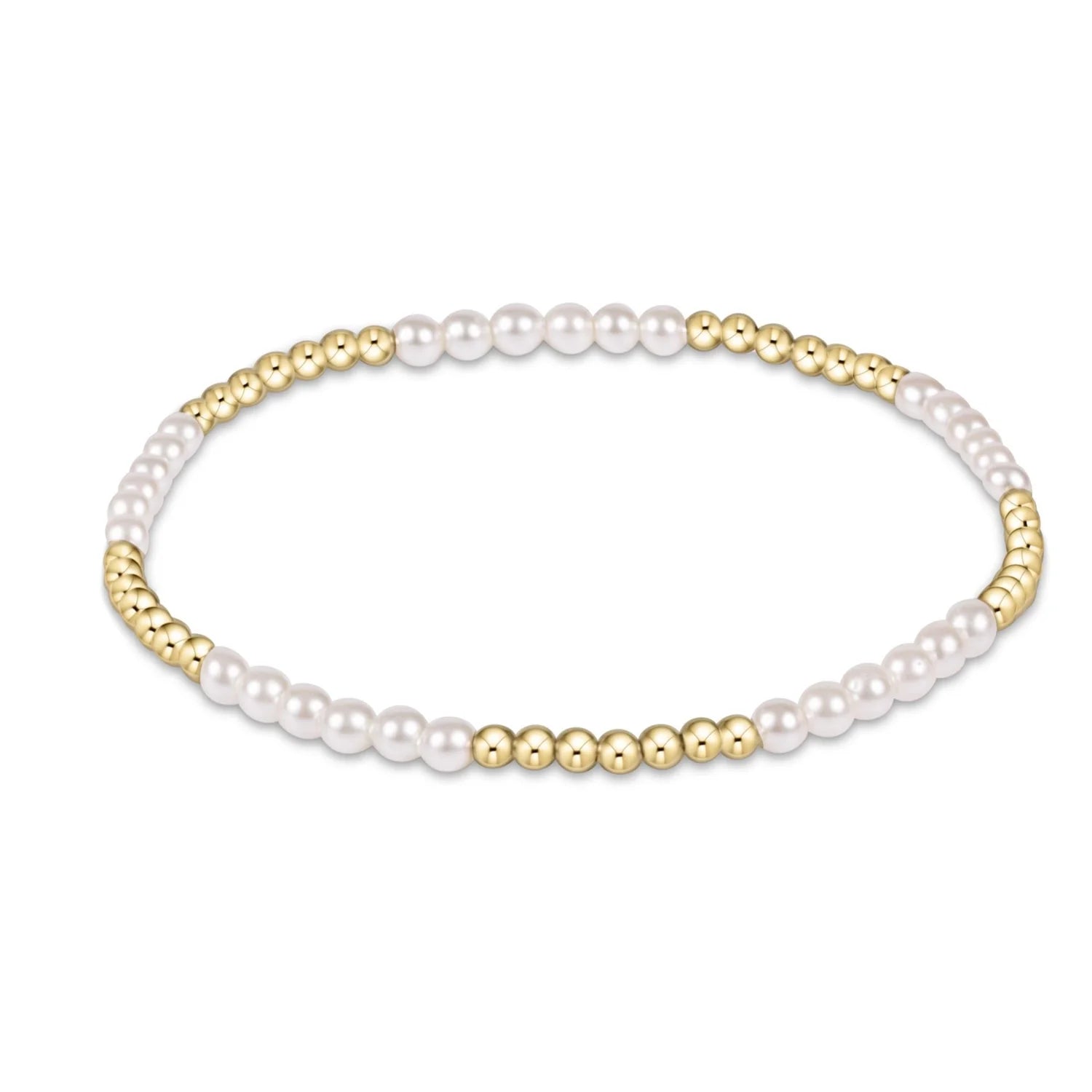 Enewton Classic Blissful Pattern 2.5MM Bead Bracelet 3MM Pearl