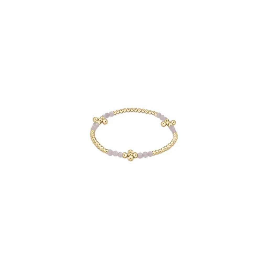 Enewton 3mm Signature Cross Moonstone Bead Bracelet
