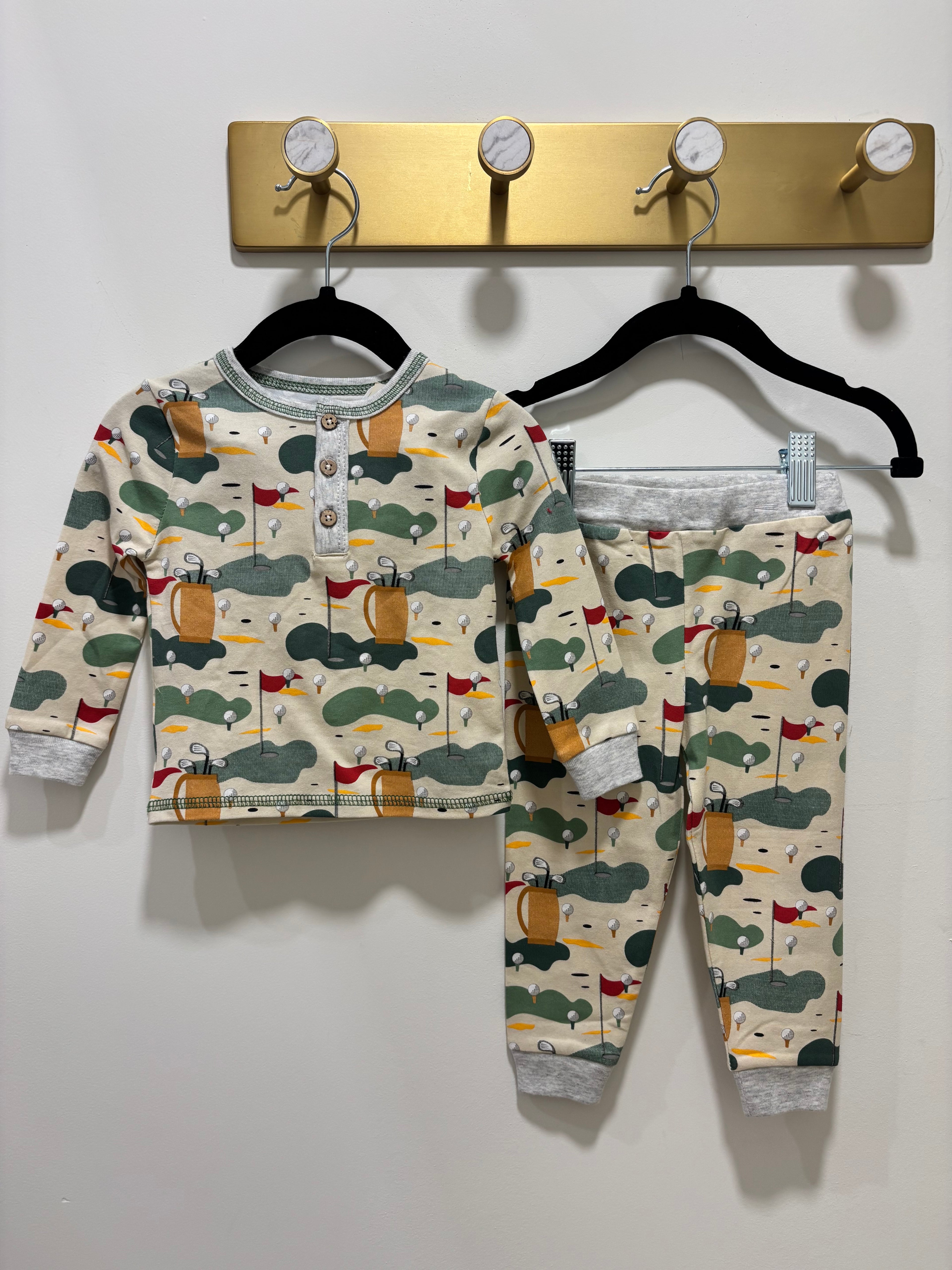 Mudpie Boys Golf Pajama Pants Set