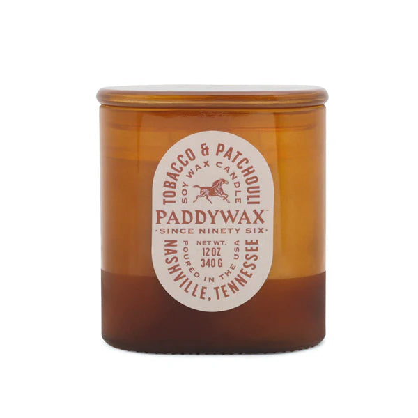 Paddywax 12oz Candle Tobacco & Patchouli