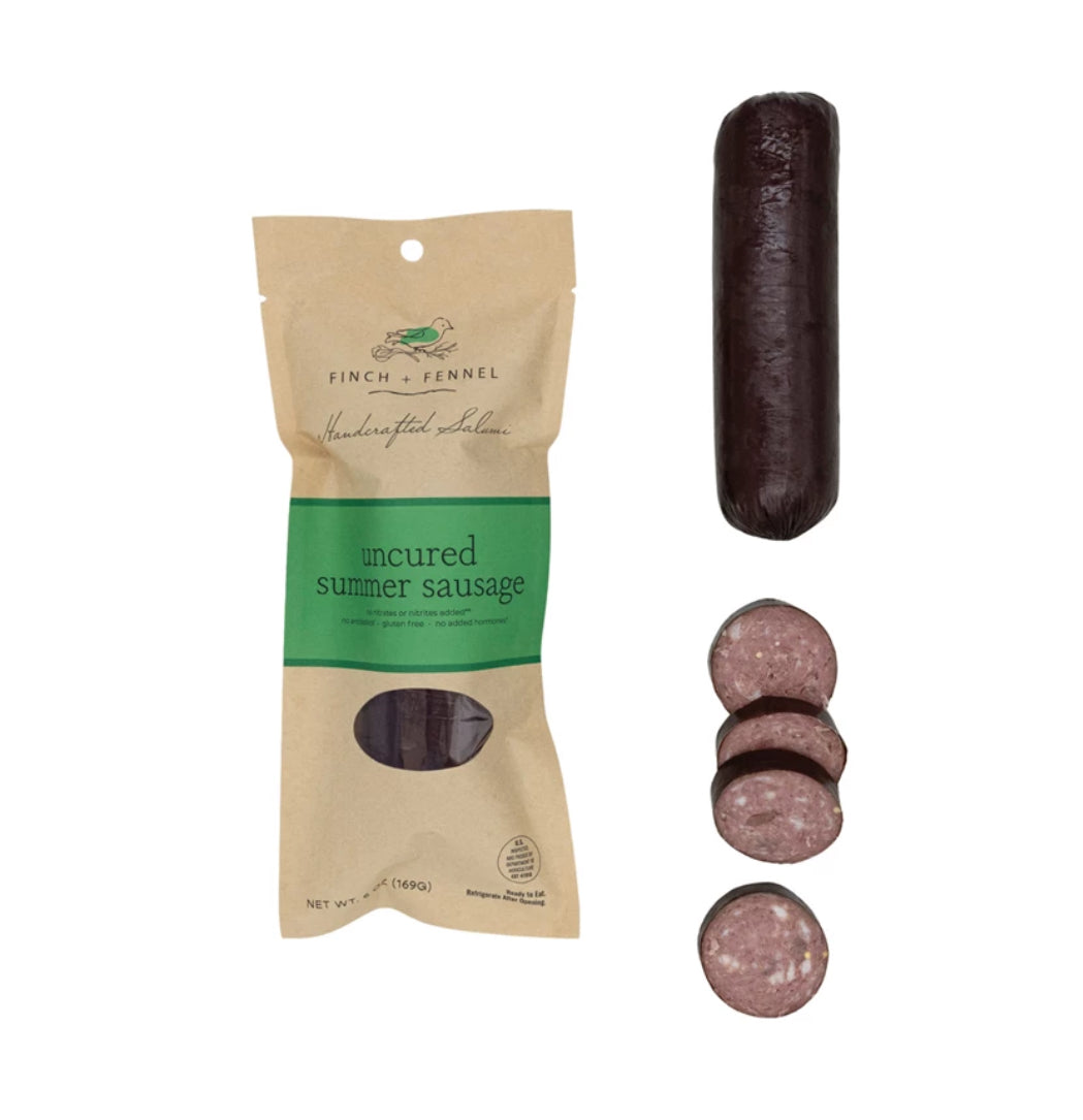 Finch and Fennel Uncured Summer Sausage