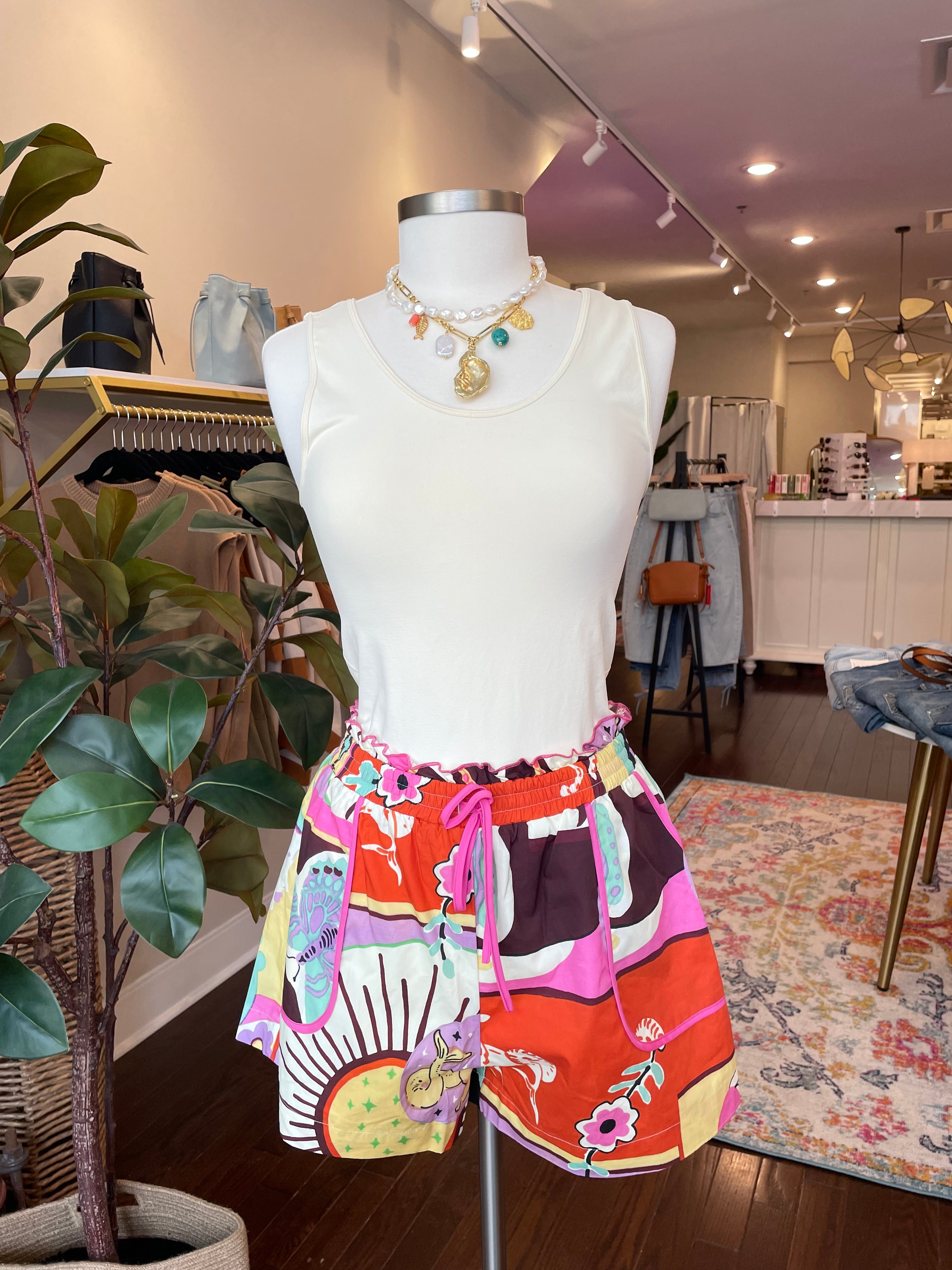 Ciebon Printed Pocket Shorts