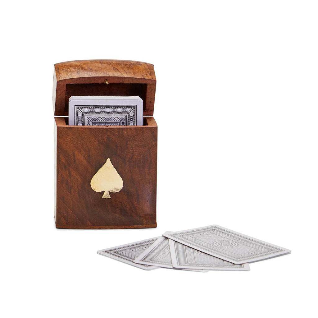 Twos Company Wooden Card Box