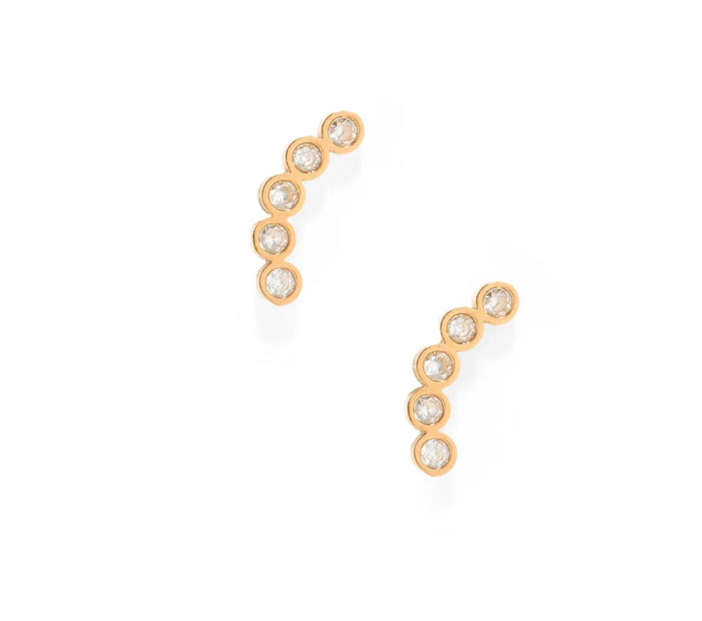 Linny & Co Screwback Stud Abigail Sparkle