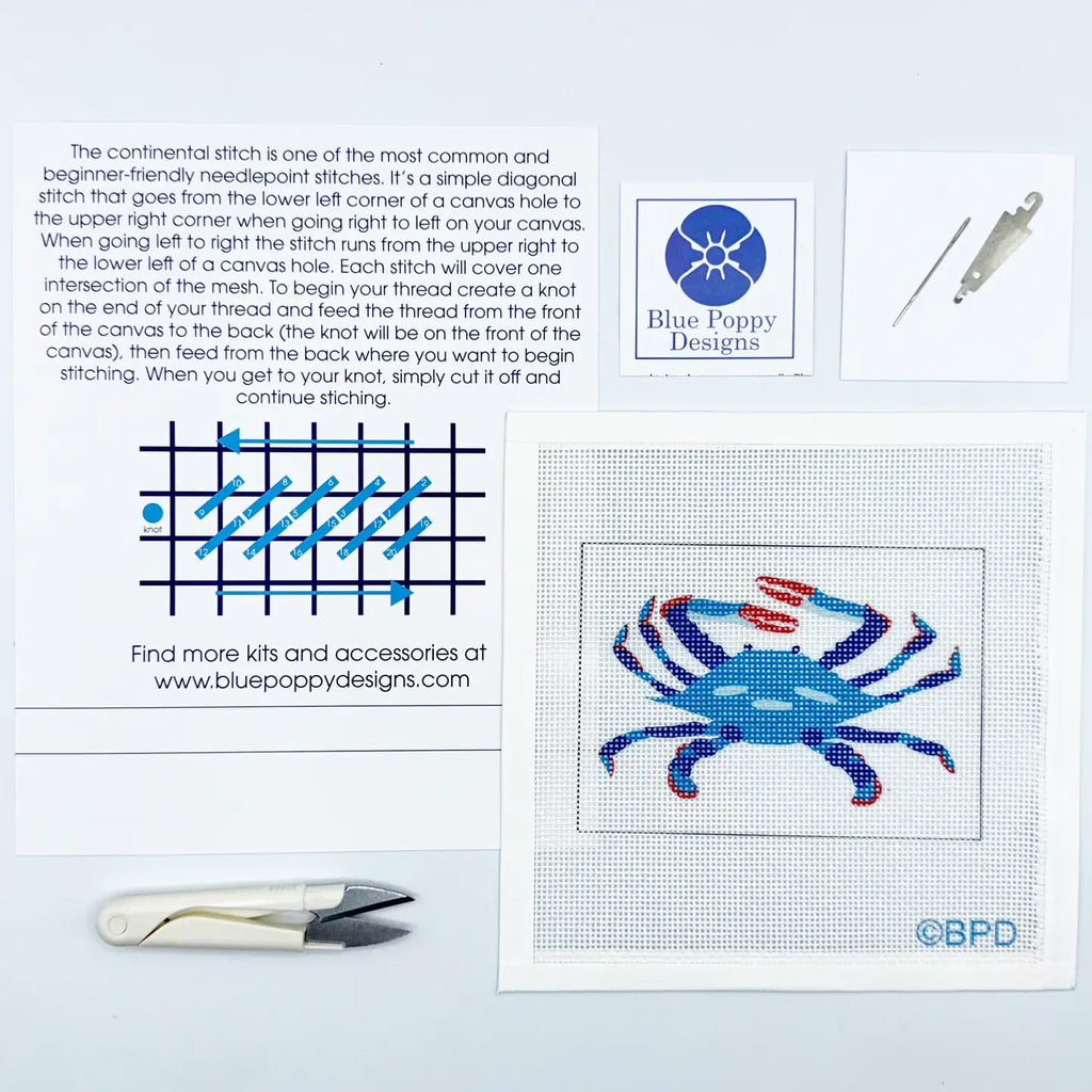 Blue Poppy Designs Needlepoint Kit