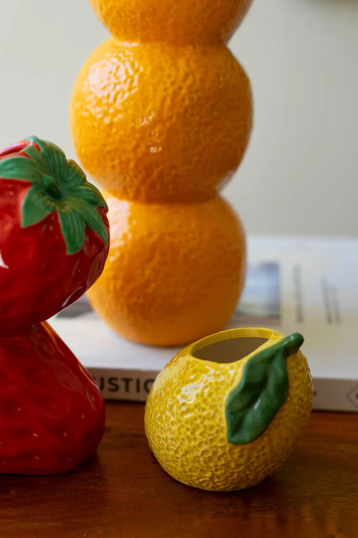Kalalou Ceramic Fruit Vases Set of Three