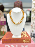 Bubble Candy Necklace with Gold
