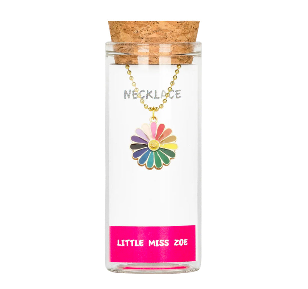 Little Miss Zoe Charm Necklace In Glass Bottle