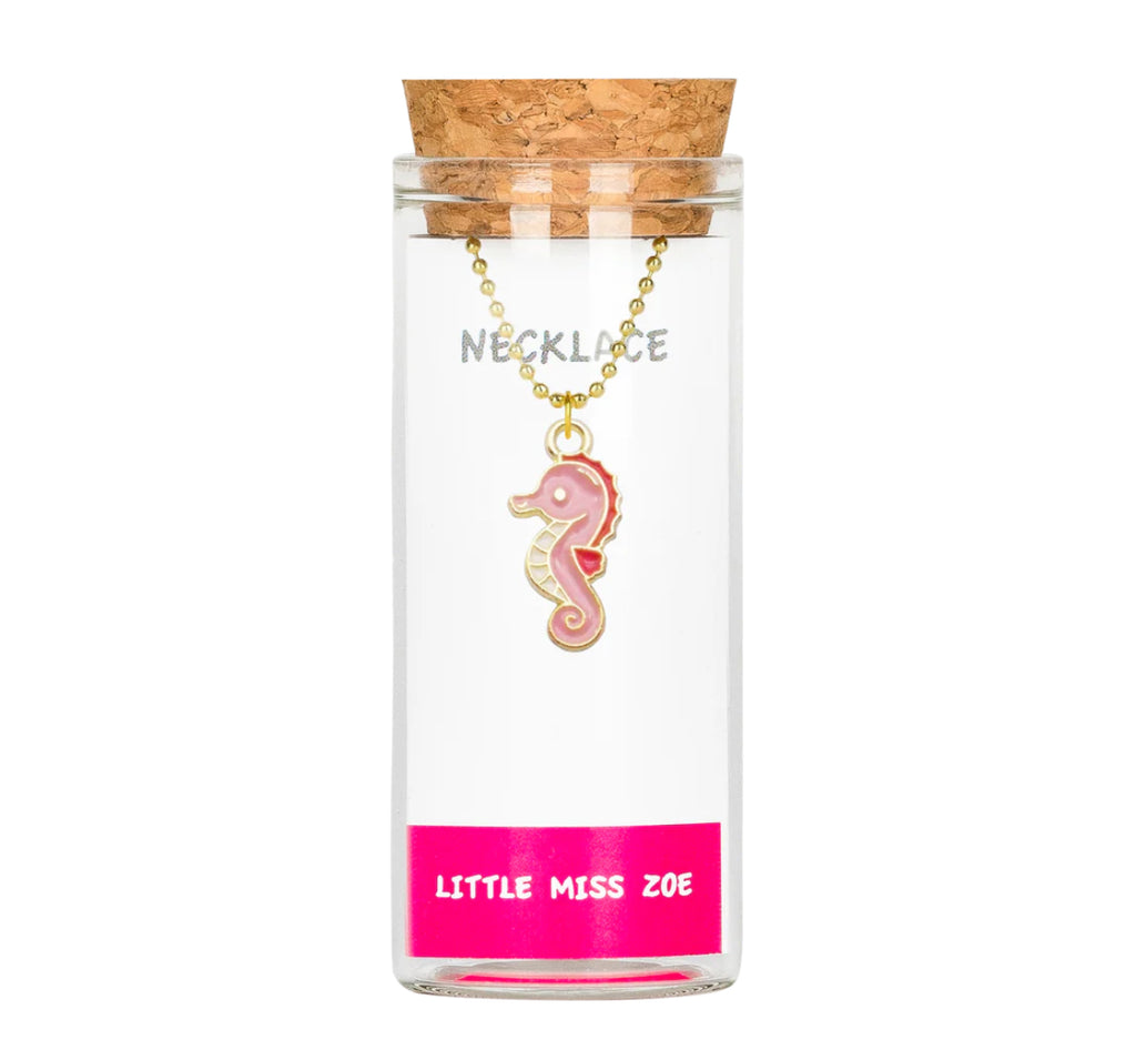 Little Miss Zoe Charm Necklace In Glass Bottle
