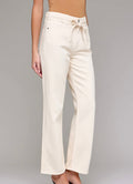 Hidden Ella High Rise Wide Straight Jean Ecru