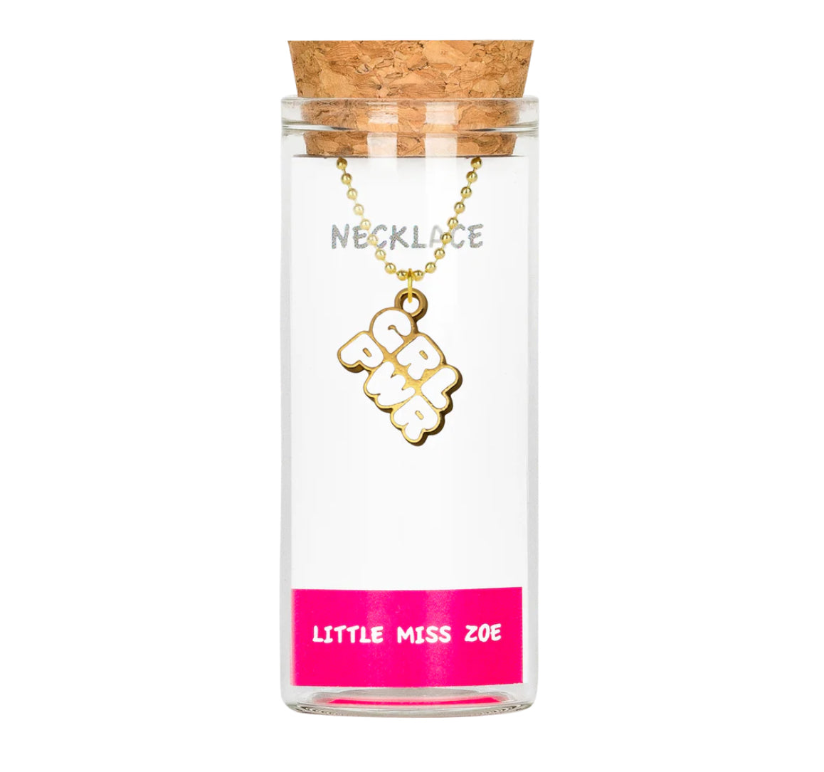 Little Miss Zoe Charm Necklace In Glass Bottle