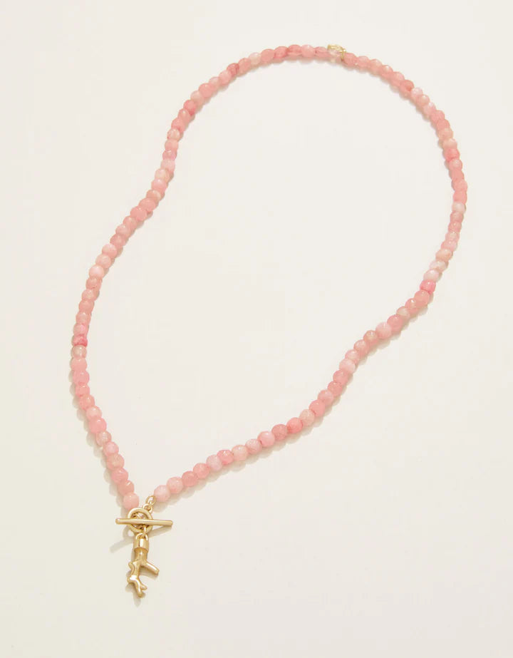 Spartina Pink Jade Calm Waters 17” Necklace