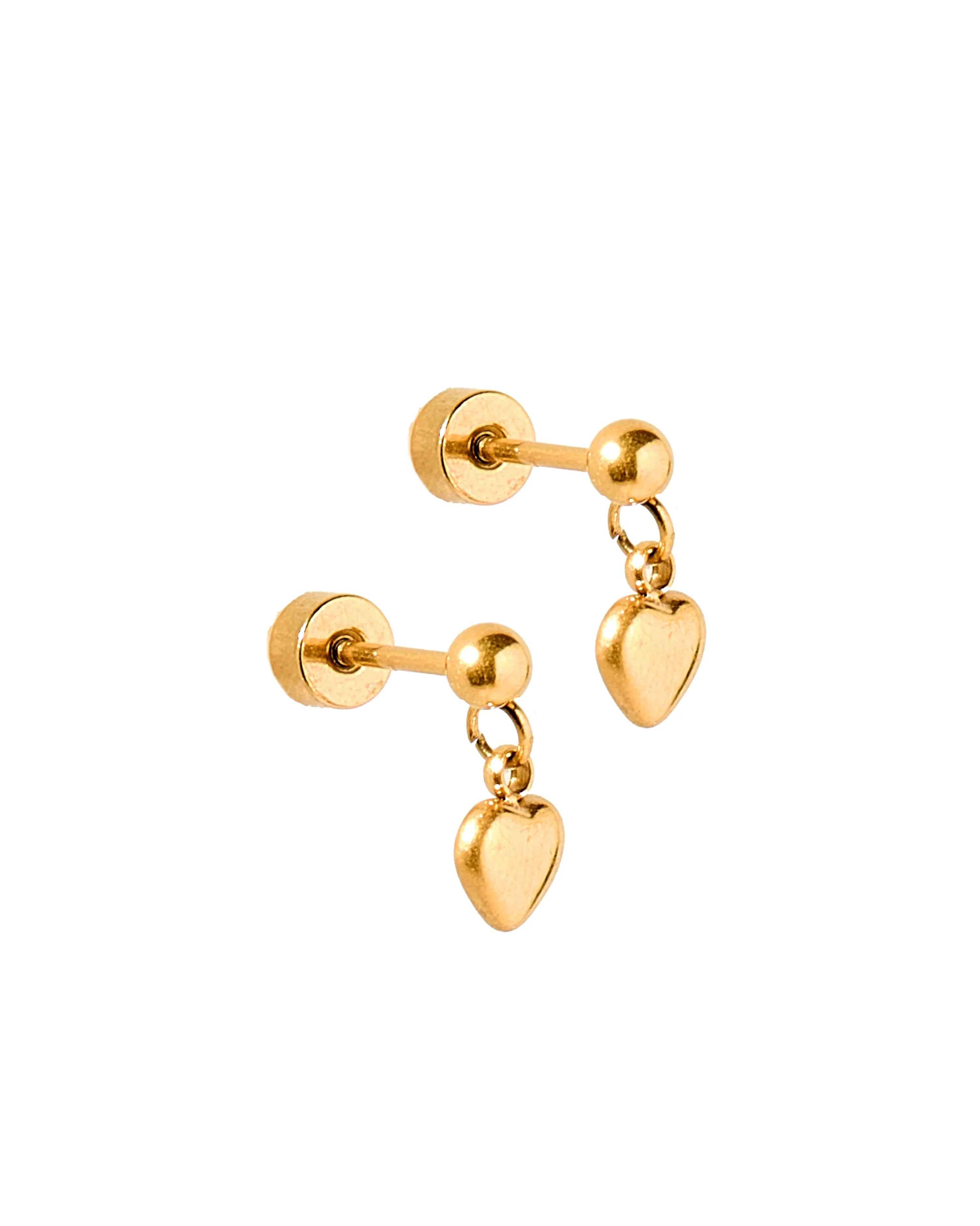 Linny & Co Screwback Stud Earring Millie Heart