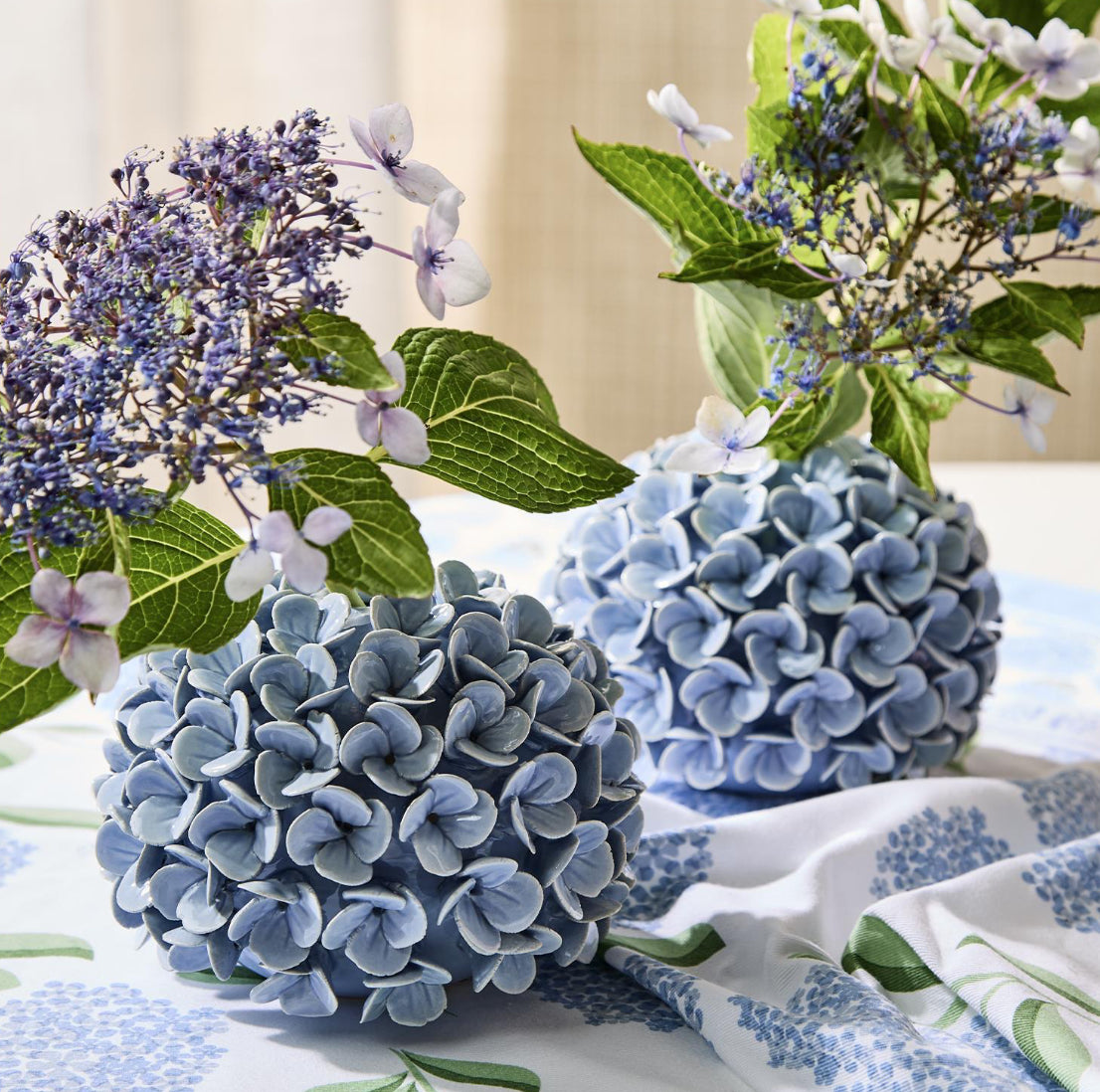Twos Company Hydrangea Flower Bud Vases Set Of Two