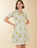 Spartina Tayden Shirt Dess Richmond Hill Stripe Floral Motif Surf