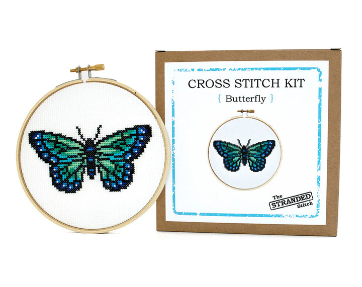 The Stranded Stitch Butterfly Cross Stitch Kit