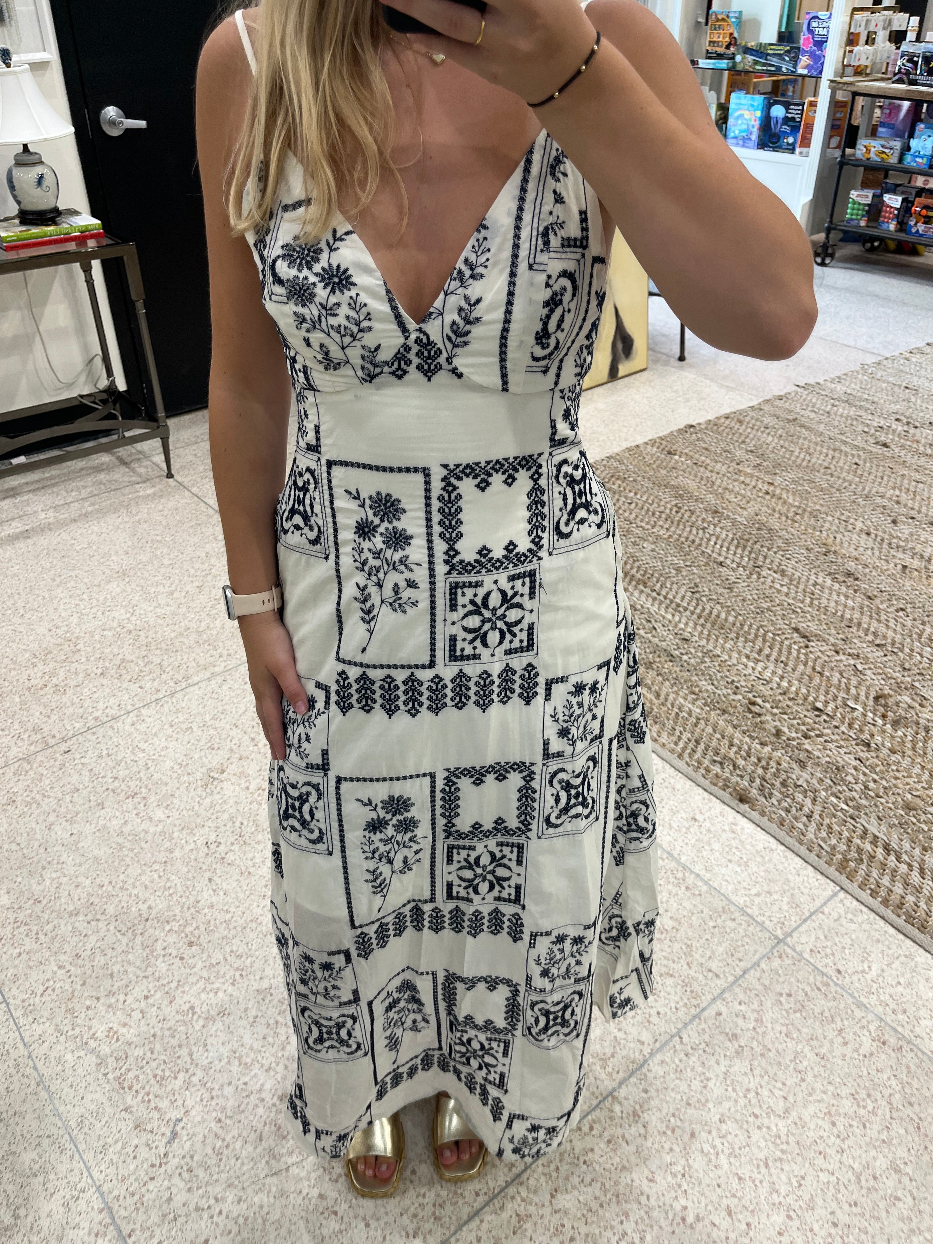 Illailla Navy and White Dress