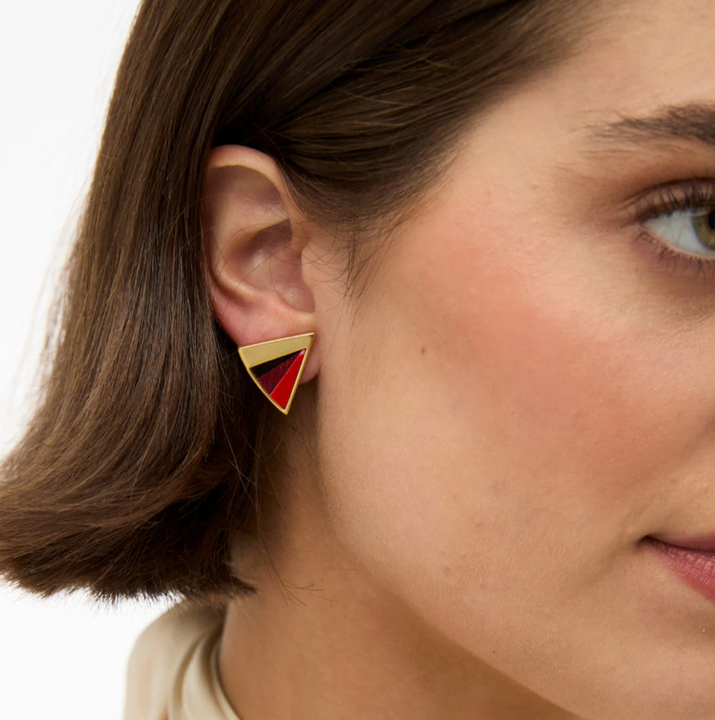 Brackish Rowan Triangle Stud Earring