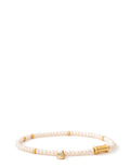 Spartina 449 Stretch Bracelet 4mm Natural Disk