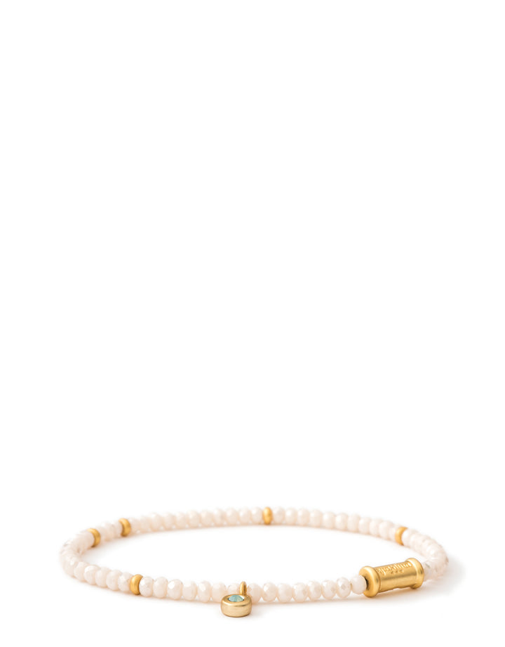 Spartina 449 Stretch Bracelet 4mm Natural Disk