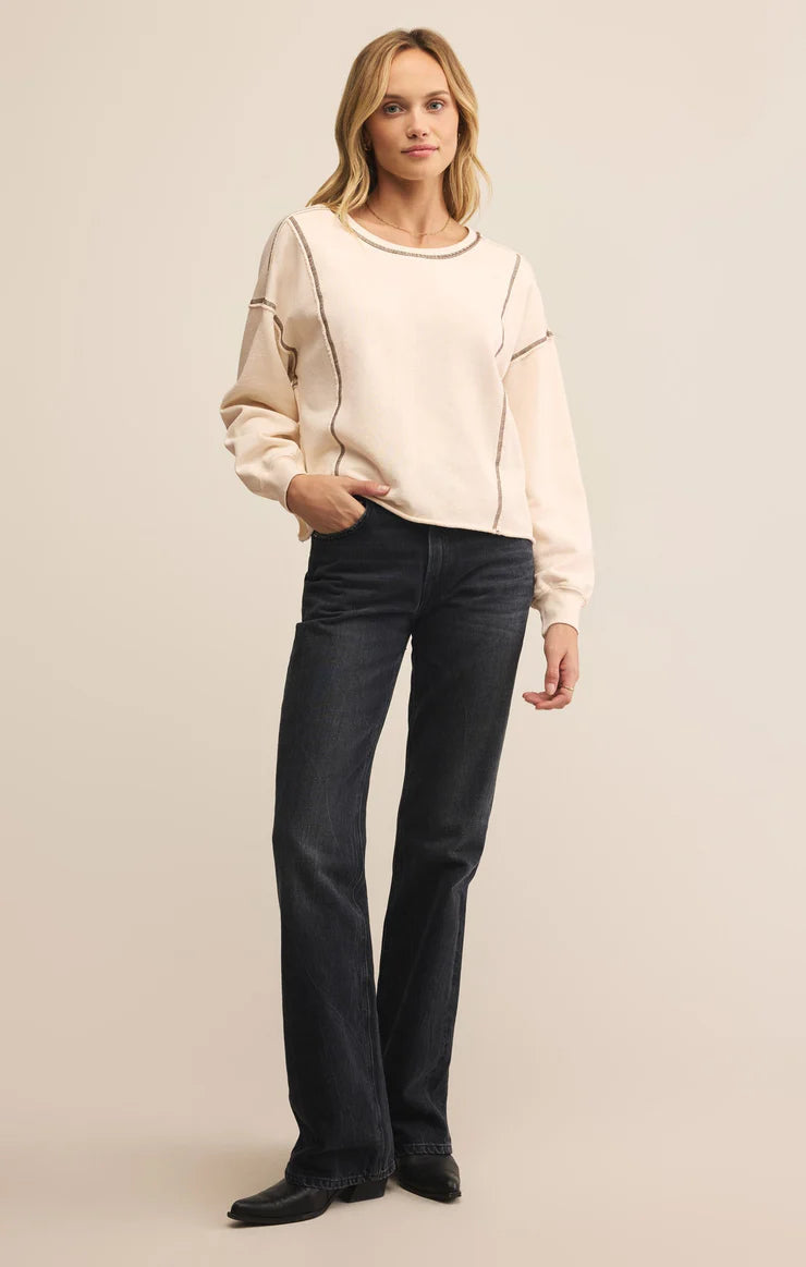 Z Supply Fan Club Sweatshirt Crystal