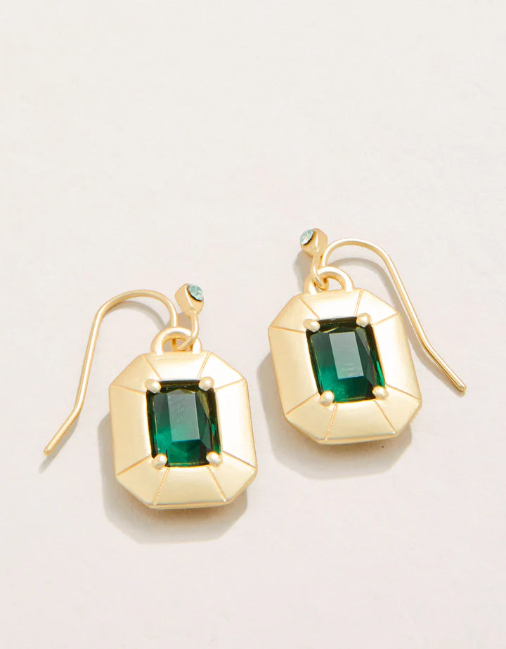 Spartina Chateau Drop Earrings Dark Green