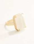 Spartina 449 Naiad Rectangle Ring White