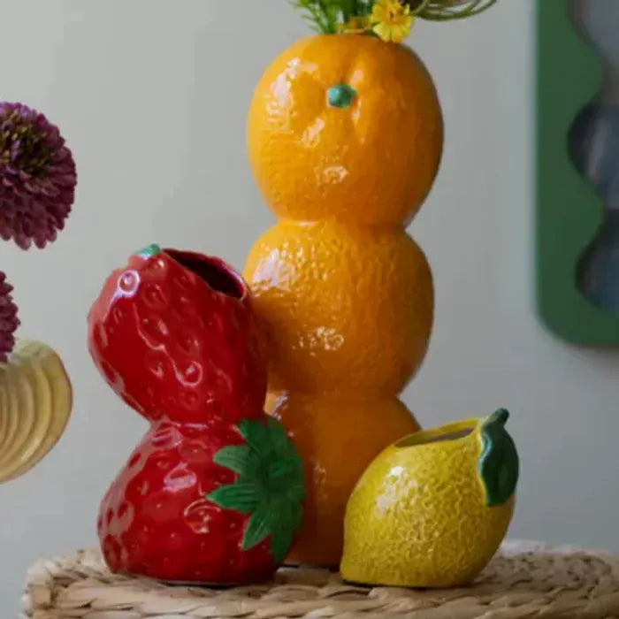 Kalalou Strawberry Vase