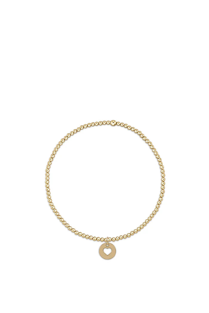 Enewton Classic Gold 2MM Love Charm Bracelet