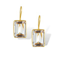 Dina Mackney Emerald Cut Natural Quartz Earring