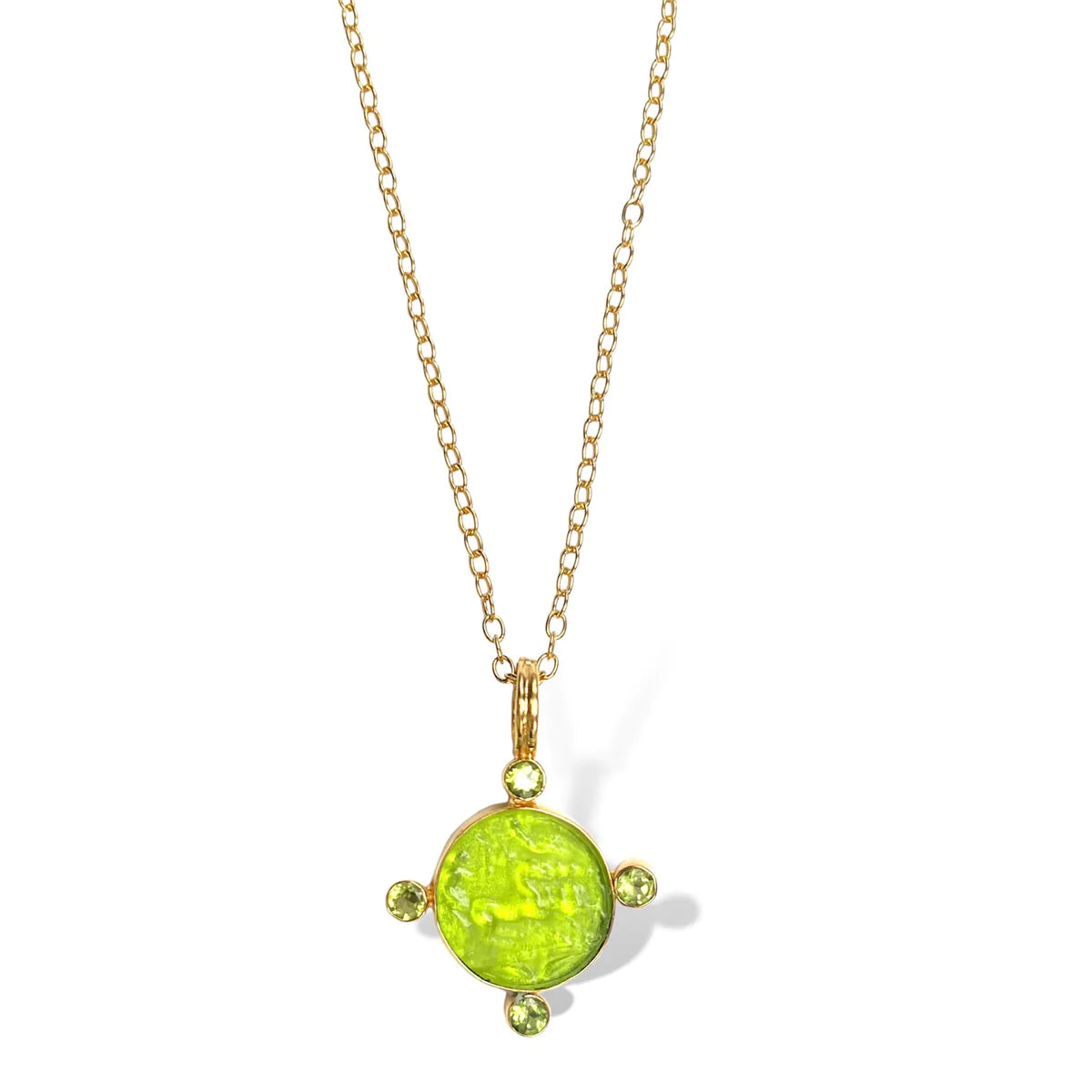 Dina Mackney Peridot & Nike Intaglio Enhancer