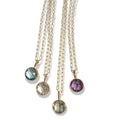 Dina Mackney Petite Circle Necklace Natural Quartz