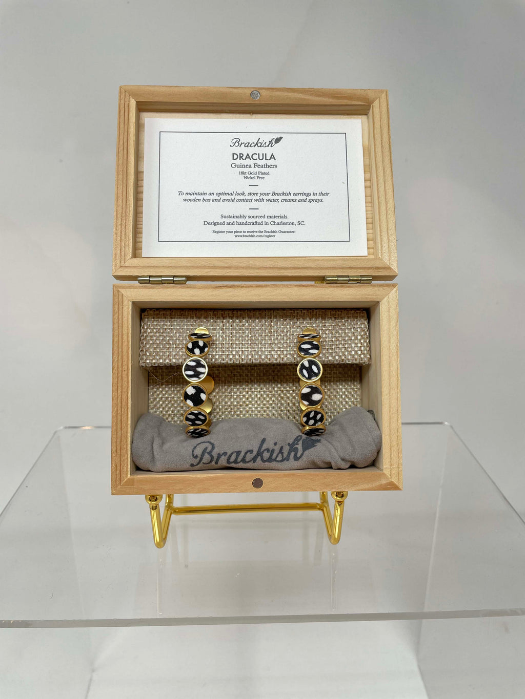 Brackish Dracula Hoop Earrings